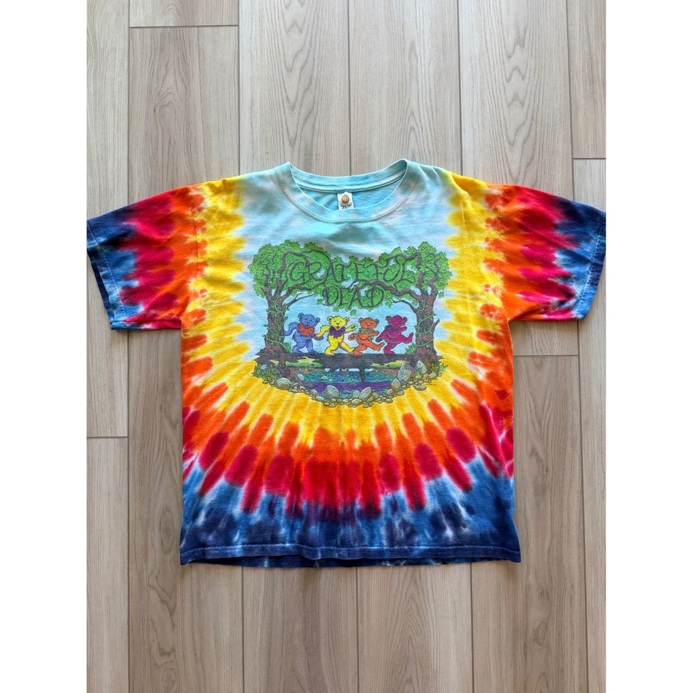 1997 Vintage Grateful Dead T-Shirt Mens M Multi Tie Dye Dancing Bears Graphic